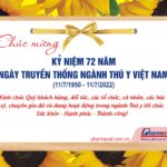 Congratulate  72nd Traditional Day Of Vietnam Veterinary Industry (11/7/1950-11/7/2022)